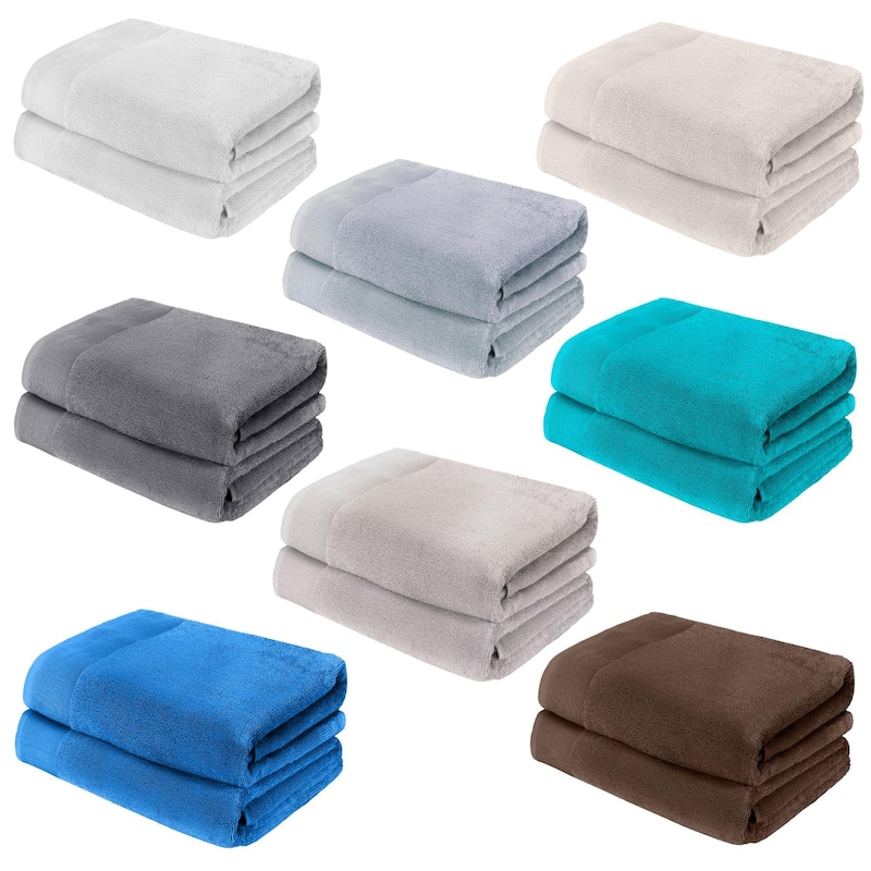Fabstyles Camelot Bath Towel 600 GSM Zero-Twist Cotton Set of 2 - 27"x52"