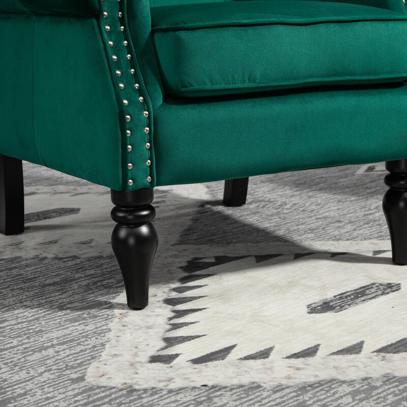 Mid Century Nailhead Decorative Armchair