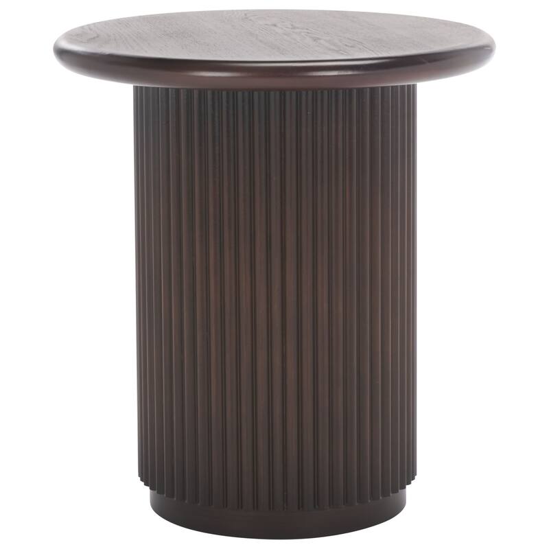 SAFAVIEH Agami Round Top Pedestal Accent Table, Fully Assembled - 18"W x 18"D x 20"H