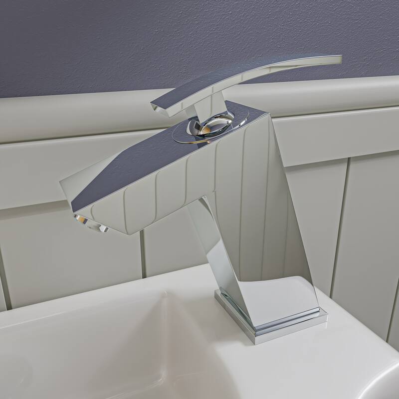 ALFI brand AB1628-PC Polished Chrome Single Lever Bathroom Faucet - Silver