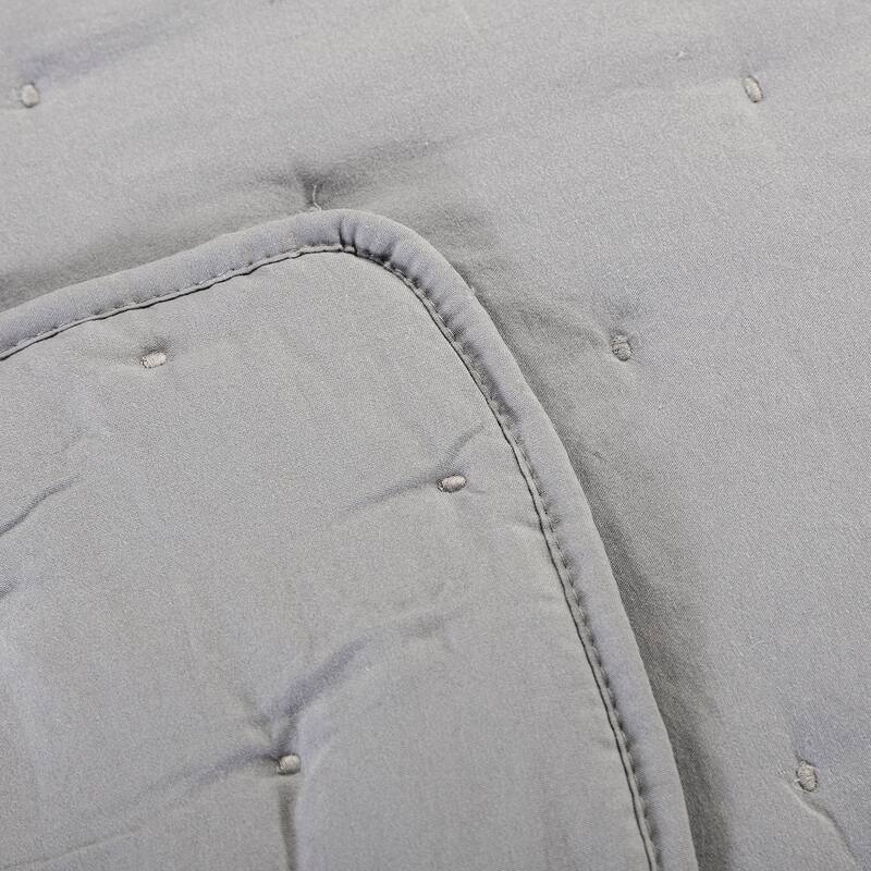 Emilie 4 Piece Crescent Stitch Quilt Set by HULALA HOME