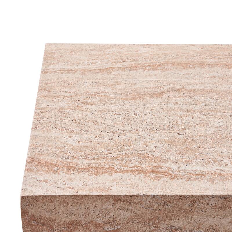 Christopher Knight Home - MGO Brown Rectangular Coffee Table for Indoor and Outdoor Use