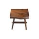 preview thumbnail 6 of 11, Nordic Style Teak Stool with Curved Seat