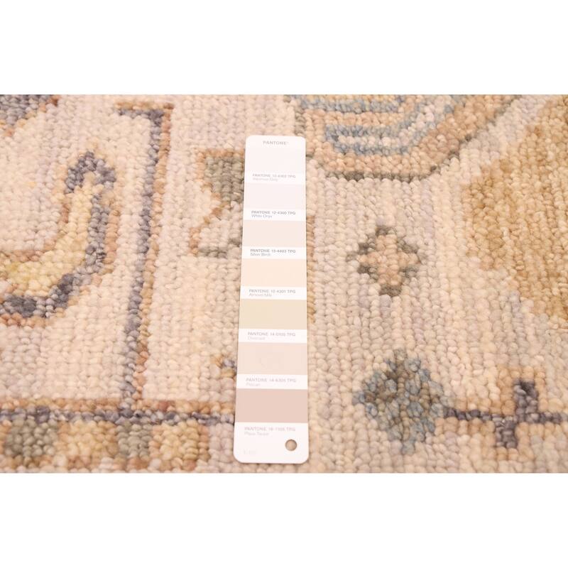 ECARPETGALLERY Hand-knotted Jules Serapi Ivory Wool Rug - 8'9 x 11'10