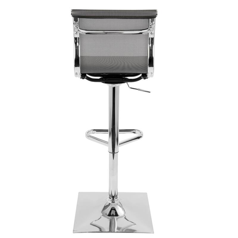 Porch & Den Bixby Adjustable Mesh Bar Stool - N/A