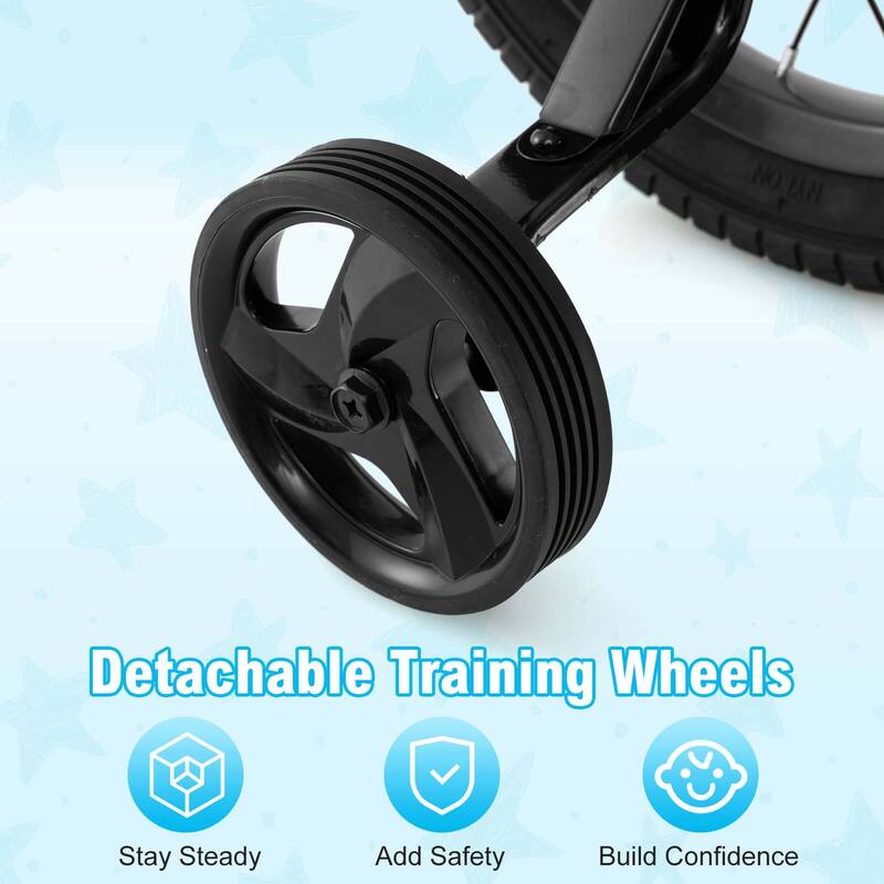Costway 12"/14"/16"/18" Kid’s Bike with Training Wheels Adjustable - See Details