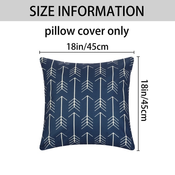 Pack of 2 Multicolor Decorative Pillow Covers Modern Throw Pillow Case