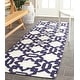 preview thumbnail 7 of 50, SAFAVIEH Handmade Flatweave Dhurries Nicolette Modern Moroccan Wool Rug 2'6" x 8' Runner - Ivory/Purple - Runner