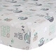 preview thumbnail 1 of 3, Lambs & Ivy Star Wars Cozy Friends Baby Yoda/Grogu Fitted Crib Sheet