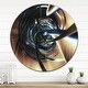preview thumbnail 8 of 8, Designart 'Fractal 3D Tangled Center' Oversized Modern Wall CLock 29 in. wide x 29 in. high