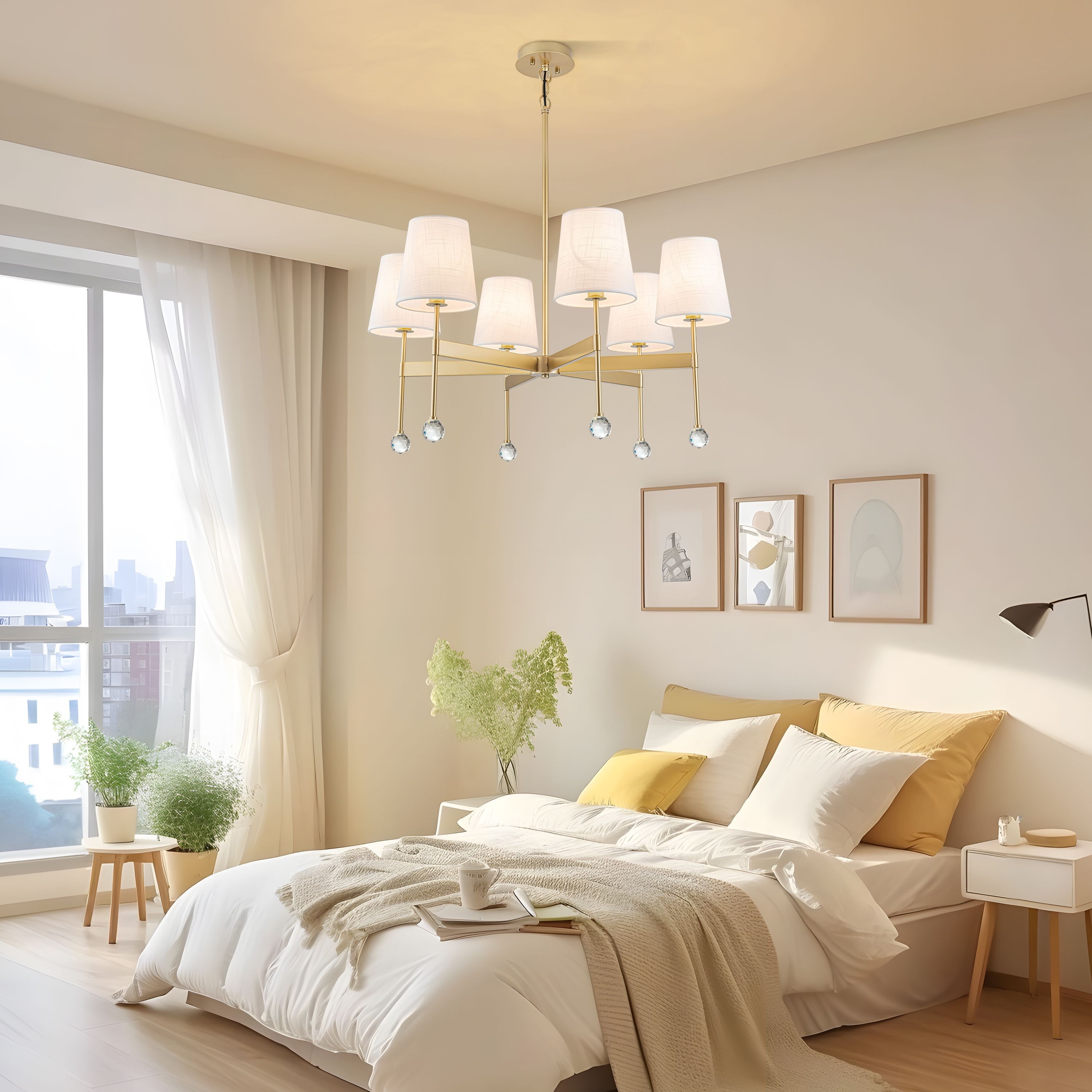 Starsky 6 - Light Dimmable Classic / Traditional Chandelier With