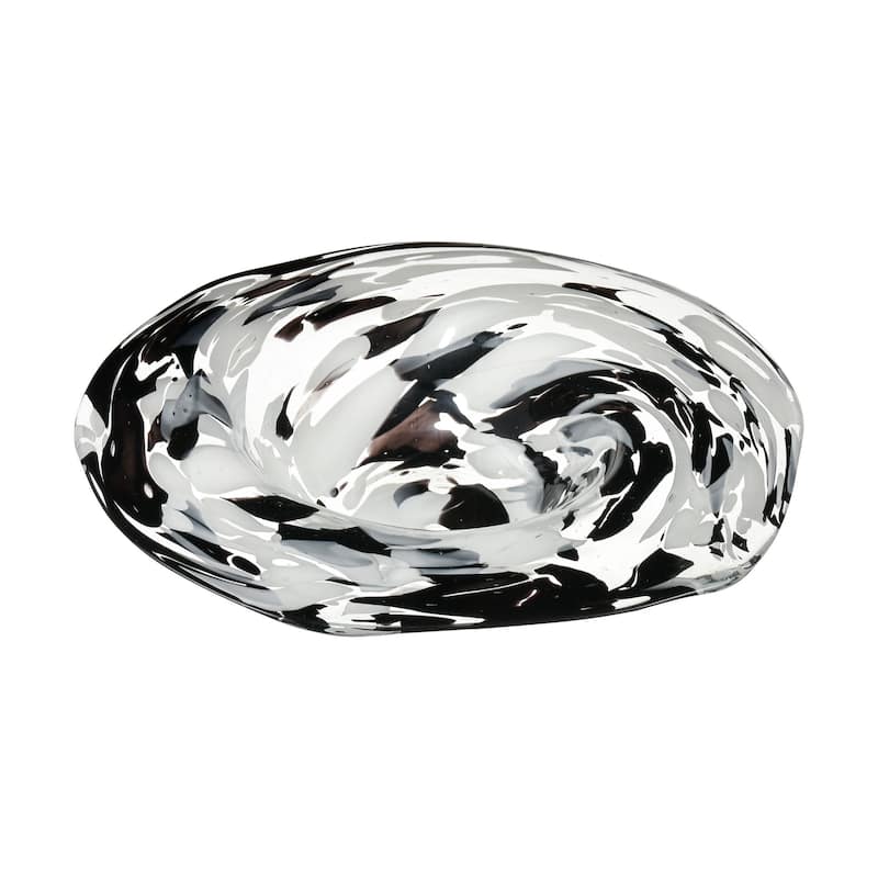 Elk Home Gisli Black Finish Glass 16.5 Inch Wide Bowl