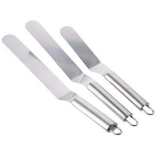 Stainless Steel Cake Spatula Bent Buttercream Scraper
