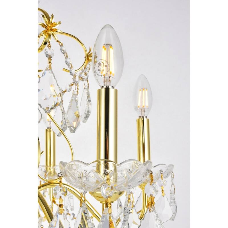 Fleur Illumination 6 light Gold Chandelier