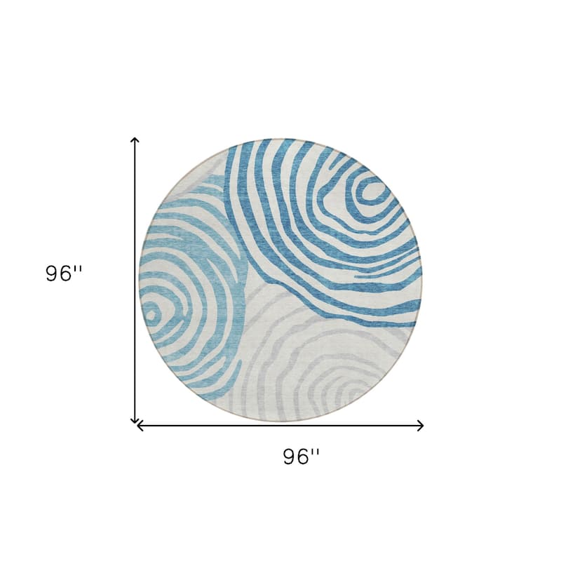 HomeRoots Abstract Transitional Rectangle Outdoor Rug