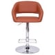 preview thumbnail 135 of 178, Vinyl Adjustable Height Barstool with Rounded Mid-Back