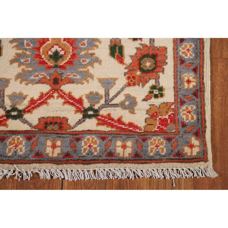 All-Over Floral Kazak Oriental Foyer Rug Handmade Wool Carpet - 2'0" x 3'0"