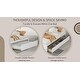 preview thumbnail 10 of 15, Simple Platform Bed Full Size Wood Bed Frame with Twin Trundle and 2 Drawers Suit for Kids Bedroom, No Box Spring Needed White