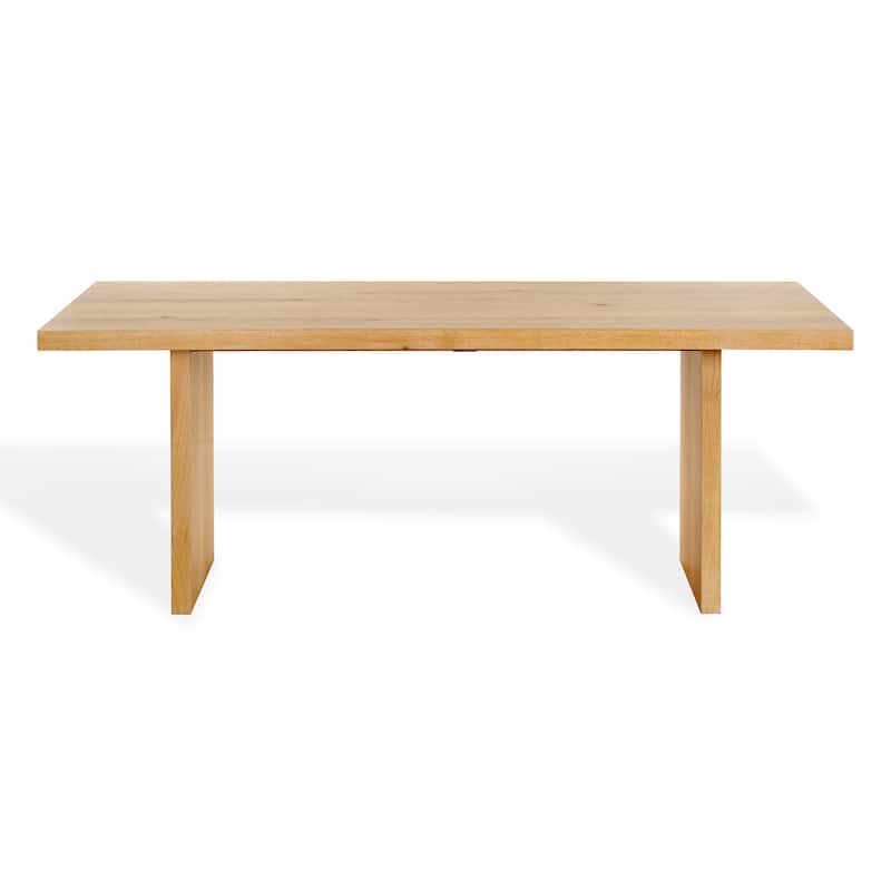 SAFAVIEH Couture Shelbee Wood Rectangle Dining Table - 78"W x 38"D x 30"H - Natural Cerused Oak