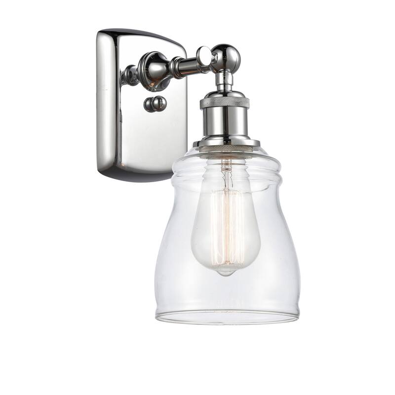 Innovations Lighting Ellery 9" Tall Bathroom Sconce - Polished Chrome / Clear