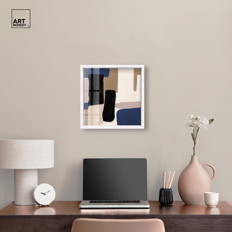 Blue Quietude I Shadowbox by Art Remedy
