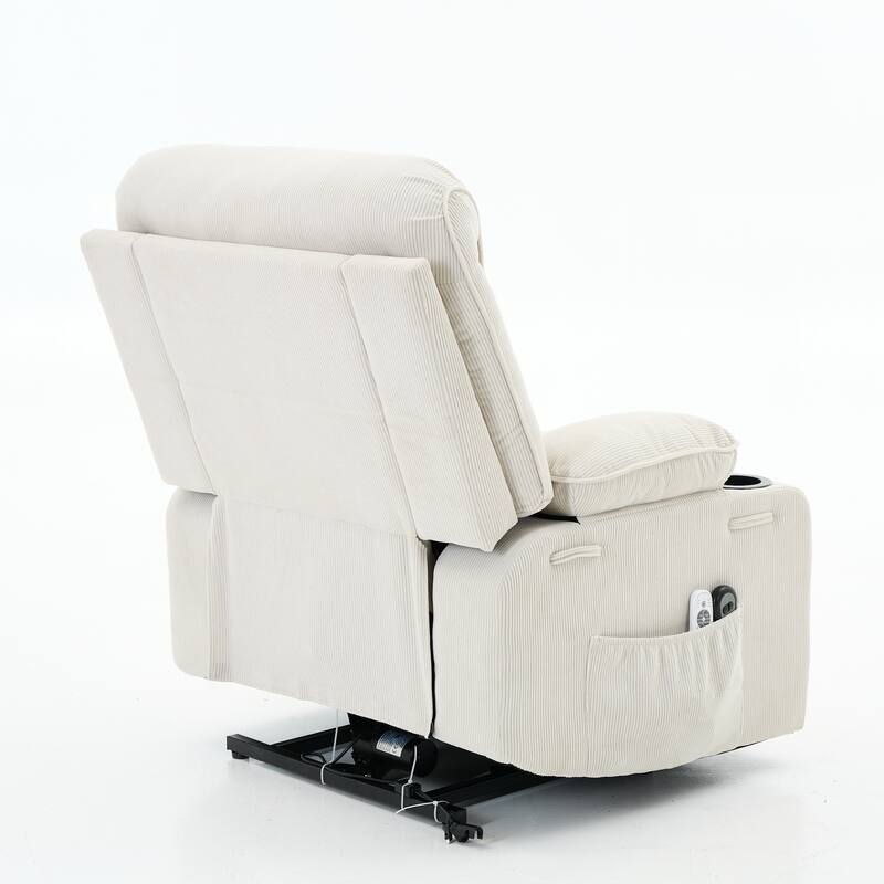 Remote-Controlled Heating and Massage Assistive Recliner for Seniors