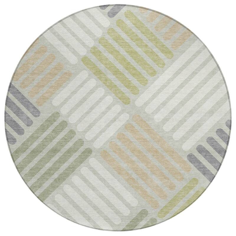 Machine Washable Indoor/ Outdoor Modern Weave Chantille Rug