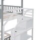 preview thumbnail 24 of 22, Twin-Over-Twin Bunk Bed w/ Stairway House Bed, Guard Rail Storage Bed