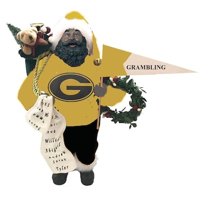 12" Grambling Proud Santa