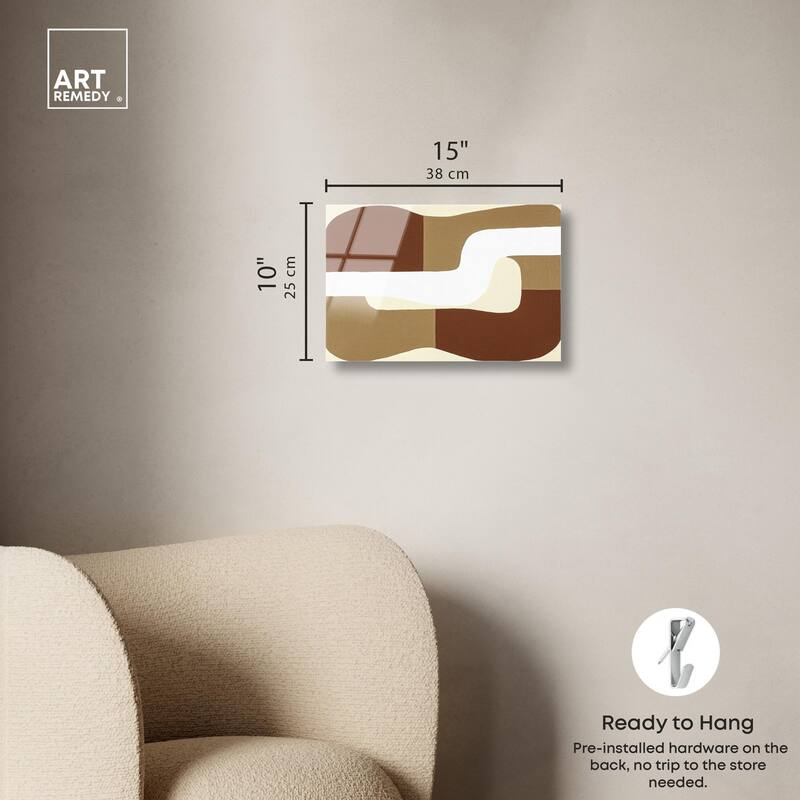 Minimal Wavy III Acrylic by Art Remedy, Ready to Hang