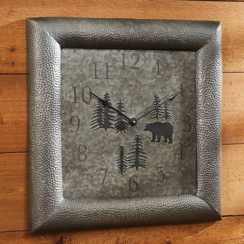 Park Designs Wild Woods Bear Clock - 1.75 x 20 x 20