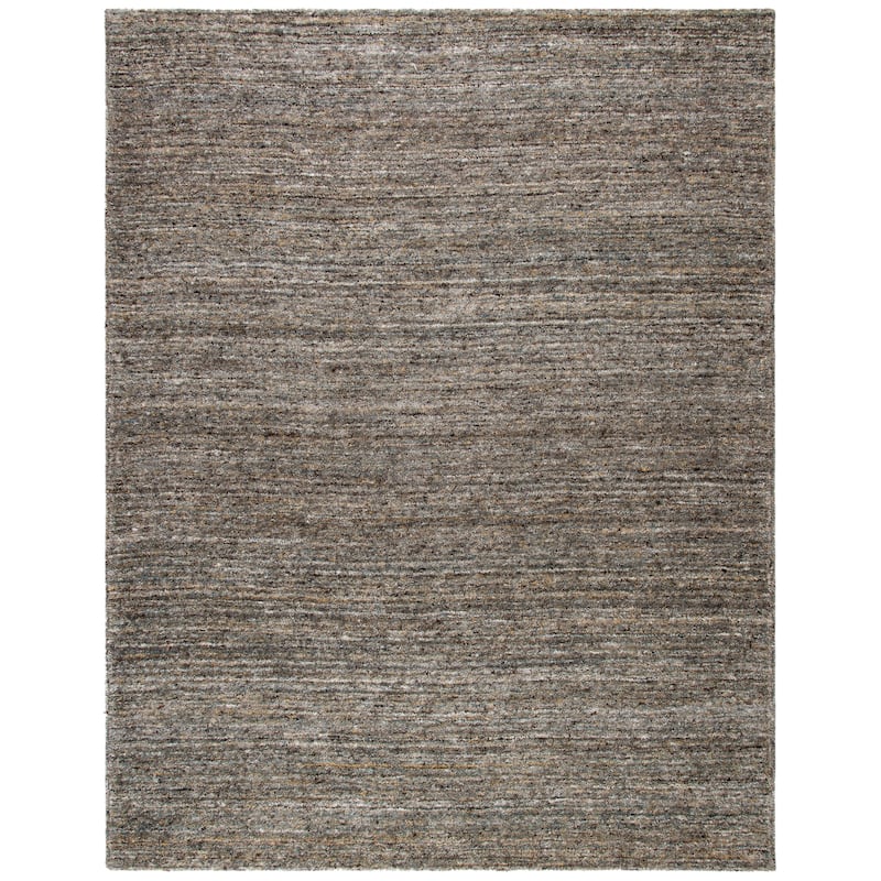 SAFAVIEH Handmade Himalaya Deco Frame & Contemporary Solid Ivory Wool