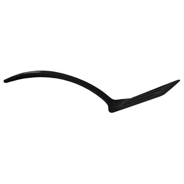 Nylon Black Flexible Non-Stick Slotted Spatula with Curved Handle Nylon Black Flexible Non-Stick Slotted Spatula with Curved Handle