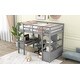preview thumbnail 5 of 40, Versatile Loft Bed with Desk with 2 Drawers, Storage Shelves & Drawers