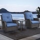 preview thumbnail 35 of 110, Pocassy 3-Piece Outdoor Swivel Bistro Set, Wicker Rocking Chairs