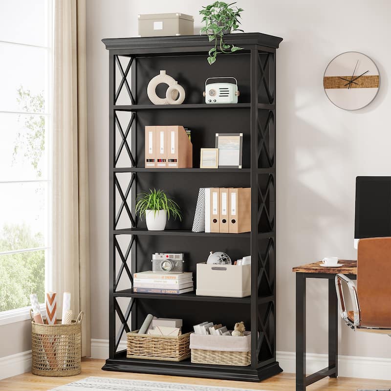 71-inch Tall 6-tier Industrial Bookcase - 11.8"D x 31.5"W x 70.86"H