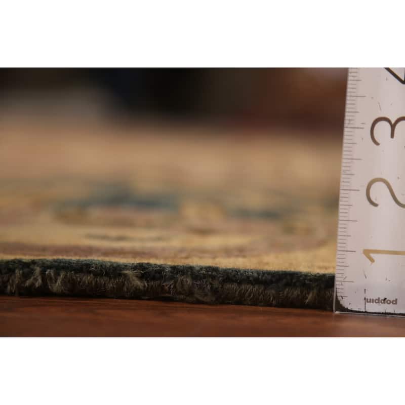 Brown Gold Art & Craft Oriental Area Rug Handmade Wool Carpet - 7'10"x 10'3"