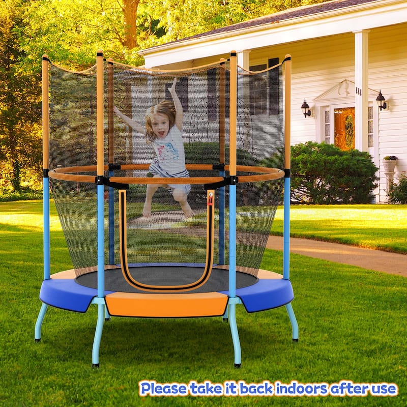Costway 48" Toddler Trampoline for Kids with Safety Enclosure Net - See Details
