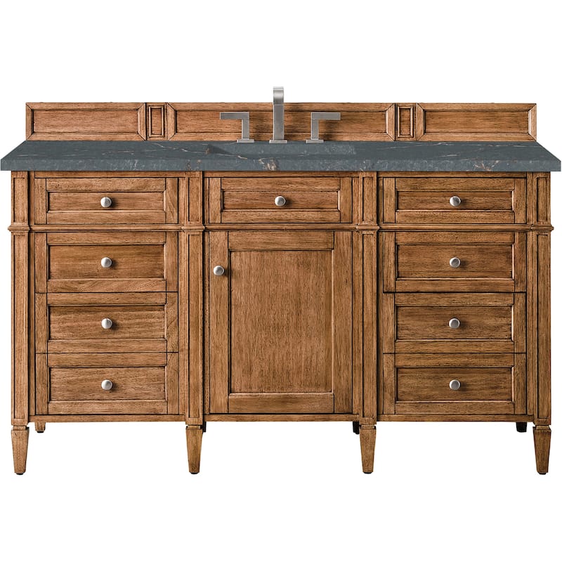 James Martin Vanities 650-V60S-FPBL Brittany 60" Free Standing Single - Saddle Brown
