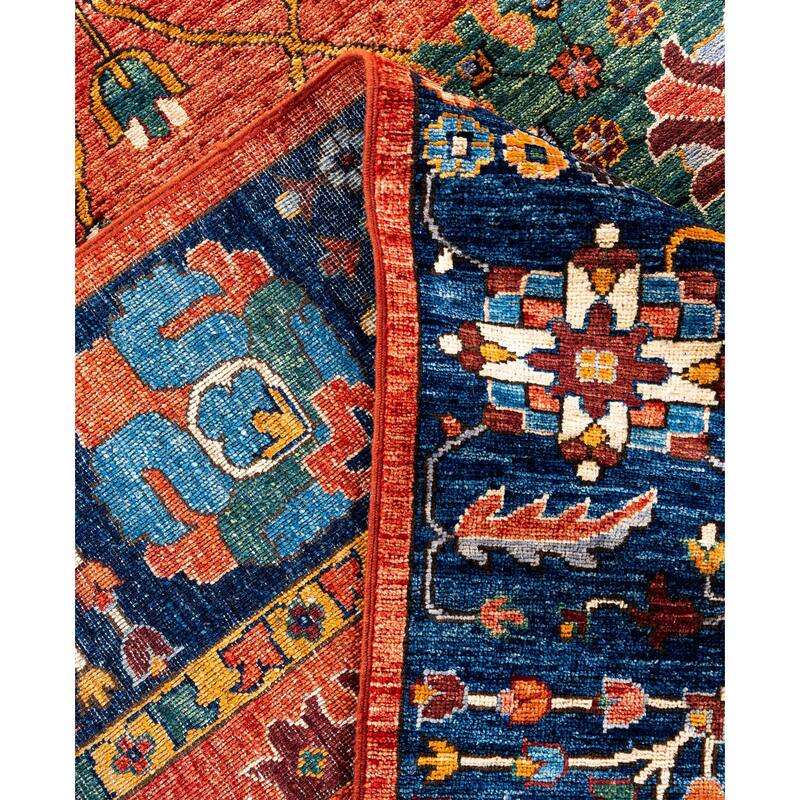 Serapi One-of-a-Kind Hand-Knotted Area Rug - Red - 9' 11" x 13' 8"