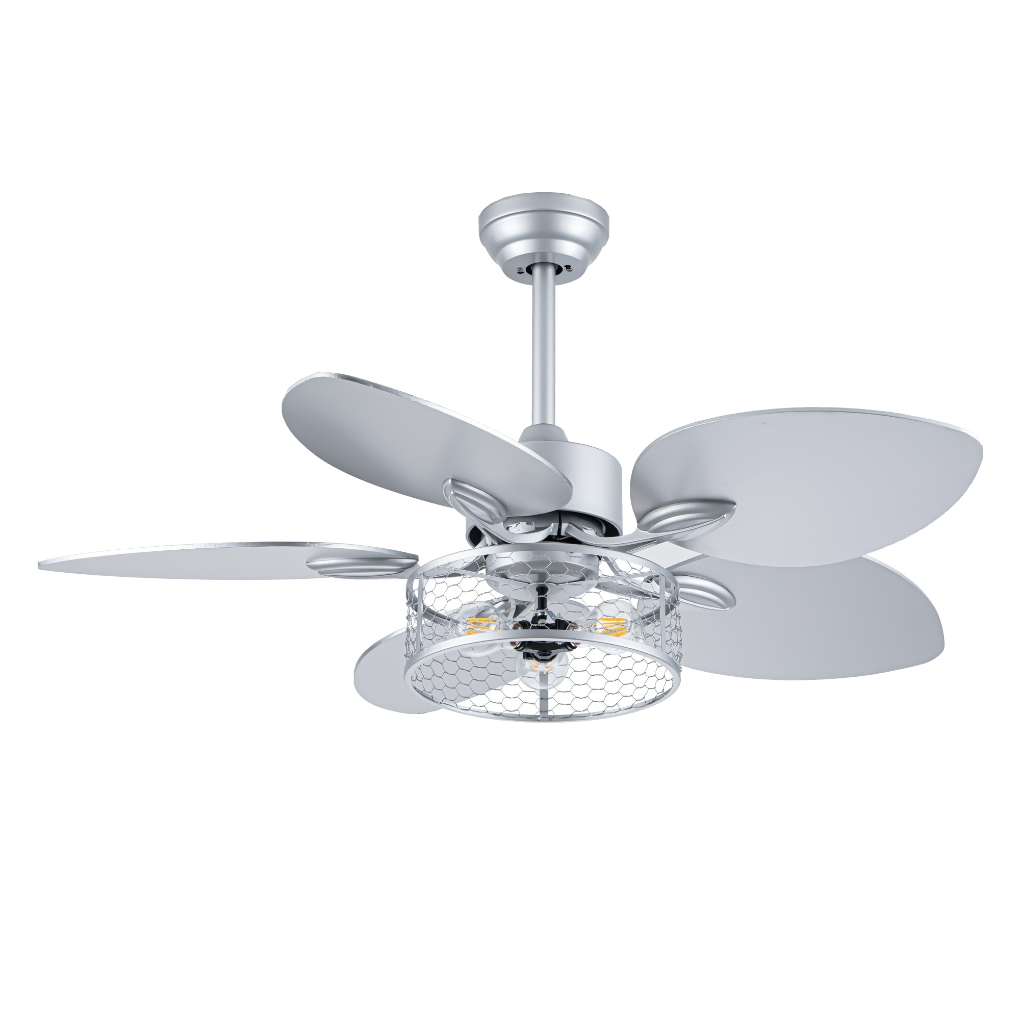 42" Ceiling Fan,Indoor Ceiling Fan With Light with Remote Control, Noiseless Reversible Motor,6 Speed,3 for Patio Living Room