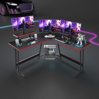 L-Shaped Gaming Desk Computer Corner Desk Office Writing Desk