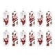 preview thumbnail 3 of 1, Whimsical Santa Ornament (Set of 12)