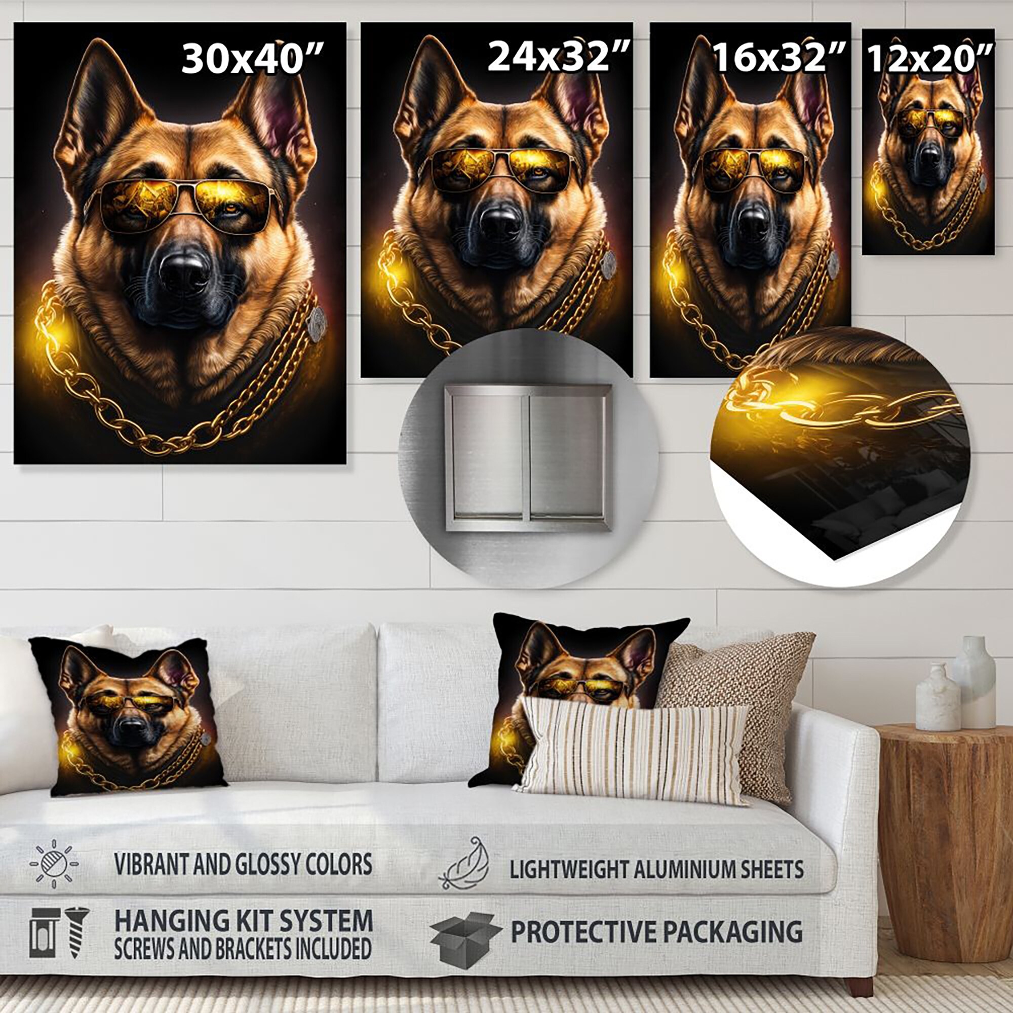German shepherd wall decor outlet