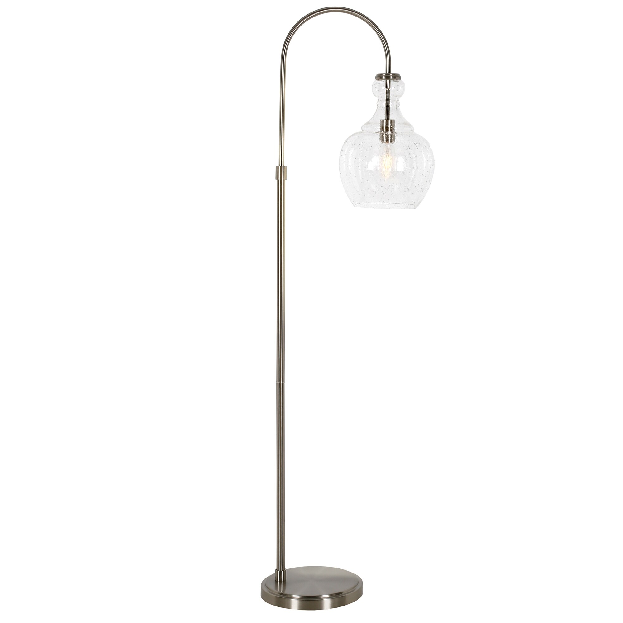 Verona Arc Floor Lamp with Glass Shade On Sale Bed Bath
