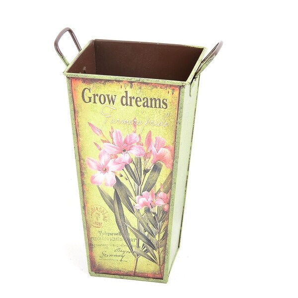 Wedding Party Metal DIY Table Ornament Rose Plant Container Flower Vase Colorful