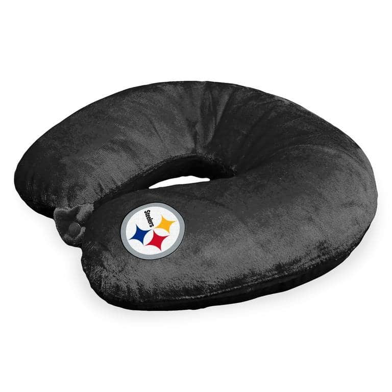 NFL Black Travel Neck Pillow
