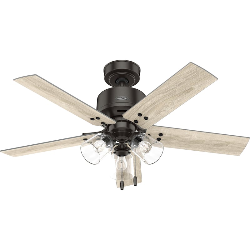 Hunter 44" Sencillo Ceiling Fan with LED Light Kit and Pull Chain