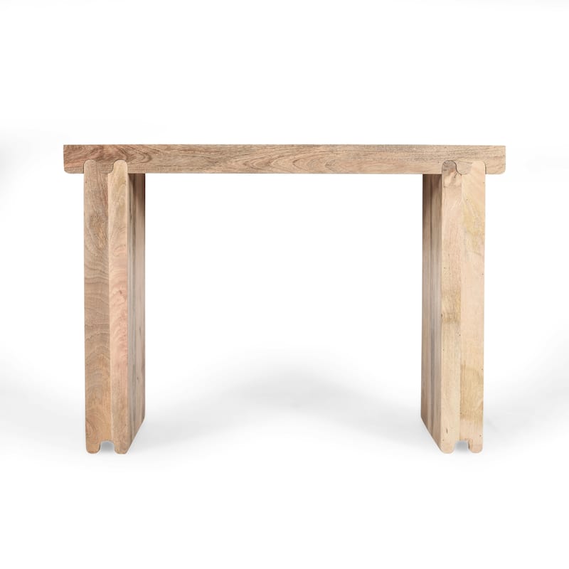 45" Thickened Farmhouse Mango Wood Console Table