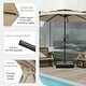 preview thumbnail 51 of 68, Costway 10 ft 3-tier Vented Patio Umbrella Large Market Table Umbrella